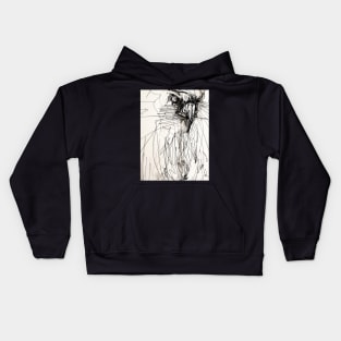 Hawk with Resting Bitch Face Kids Hoodie